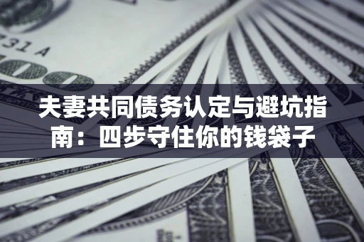 北京夫妻共同债务认定与避坑指南：四步守住你的钱袋子
