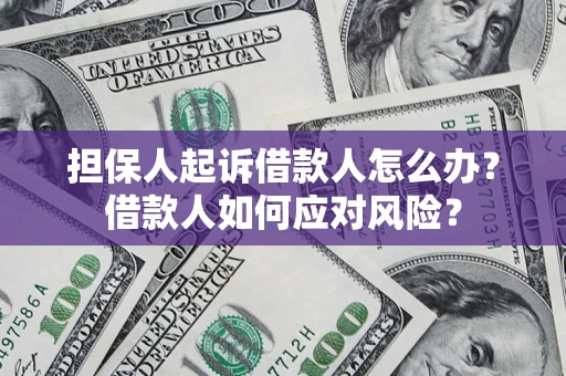 北京担保人起诉借款人怎么办？借款人如何应对风险？