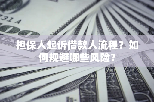 北京担保人起诉借款人流程？如何规避哪些风险？