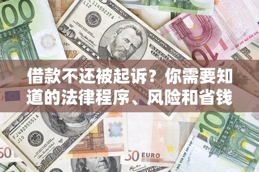 北京借款不还被起诉？你需要知道的法律程序、风险和省钱技巧